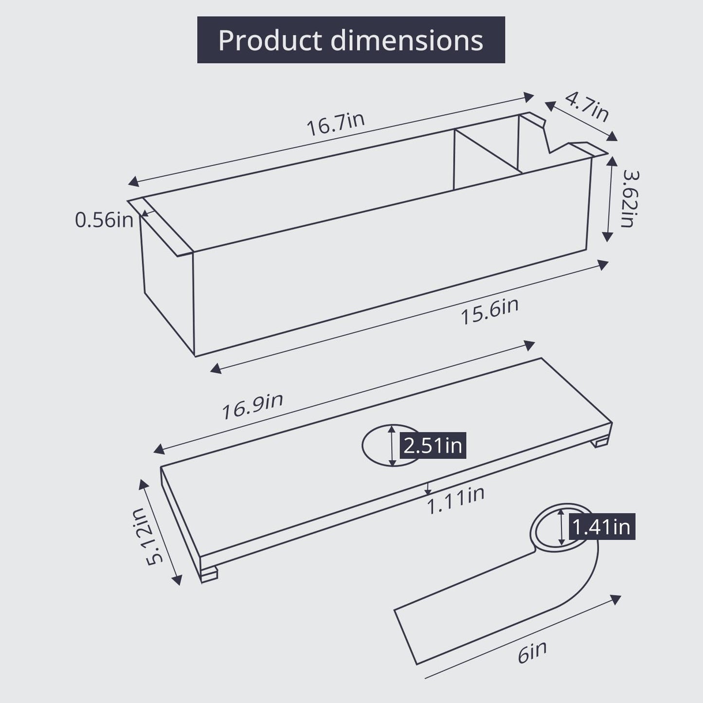 Grease Box for Commercial Exhaust Fans and Food Truck Exhaust Fans, Grease Catcher Includes Downspout, Rooftop Grease Holder for Kitchen