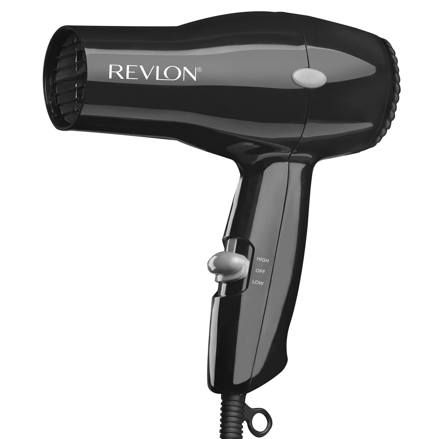 REVLON Travel Hair Dryer | Salon-Style Blowouts, Lightweight Design, 1875 Watts for Fast Drying with 2 Heat & Speed Settings for
