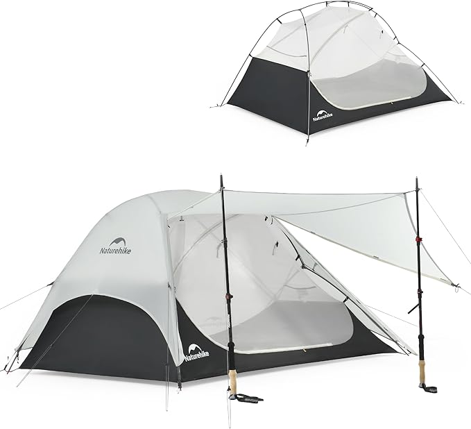 Naturehike Star River UL 2 Person Backpacking Tent, Double Layer Waterproof Two Person Tents, Lightweight Backpacking Cycl...
