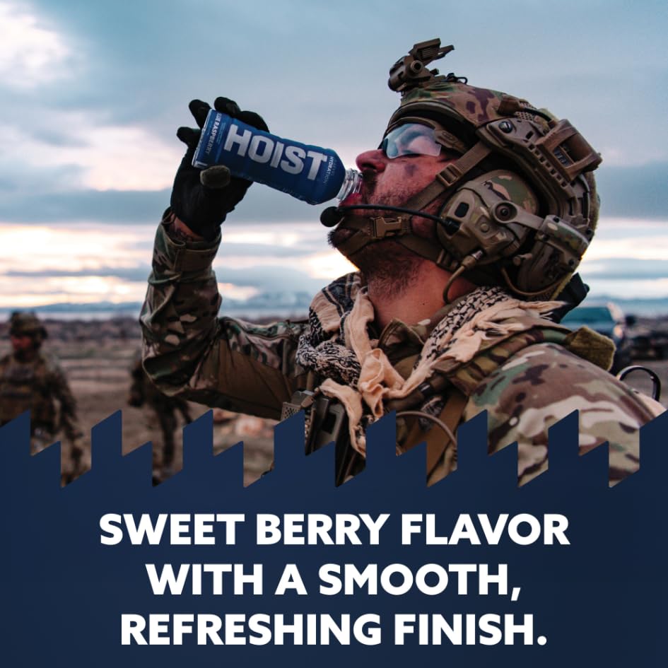 HOIST Premium Military Hydration Electrolyte Drink, Powerful IV-Level Hydration, Clinically Proven Performance Drink, Blue...