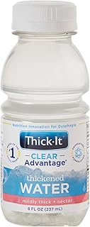 Thick-It Clear Advantage Mildy Thick Water, Nectar Consistency, Ready-to-Drink, Digestible Swallowing Aid, Hydration on th...