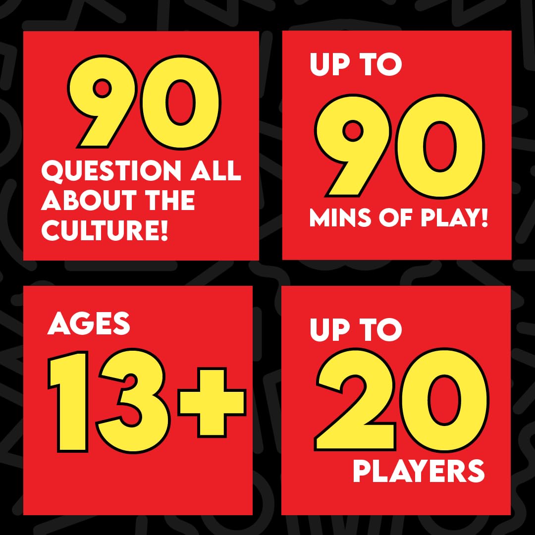 Urban Trivia Game - Card Game for The Culture! Fun Trivia on Black TV, Movies, Music, Sports, & Growing Up Black! Great Trivia for Adult Game Nights and Family Gatherings.