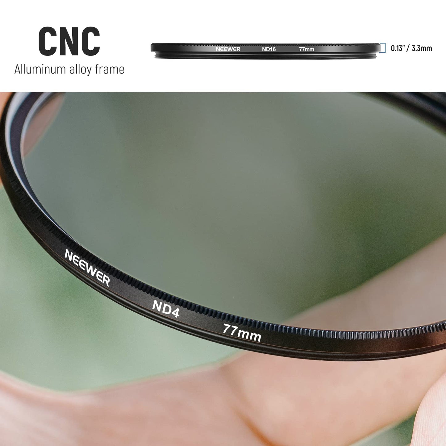 Neewer 77Mm Nd Lens Filter Kit: Nd2 Nd4 Nd8 Nd16, Lens Cleaning Pen, Filter Pouch Neutral Density And Accessory Kit Compatible W