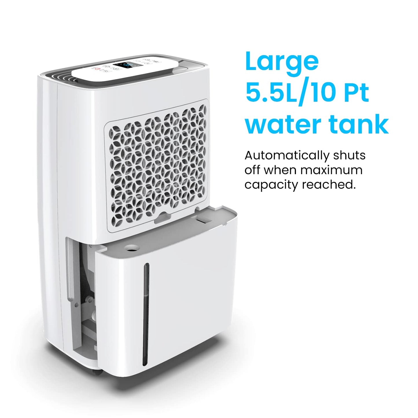 Pro Breeze 50 Pint Dehumidifier - 3,500 4,000 Sq Ft Dehumidifiers for Home Large Room Basements with Humidity Sensor, Auto Shut Off, Continuous Drainage Hose, Removes Moisture, Ideal for Basement