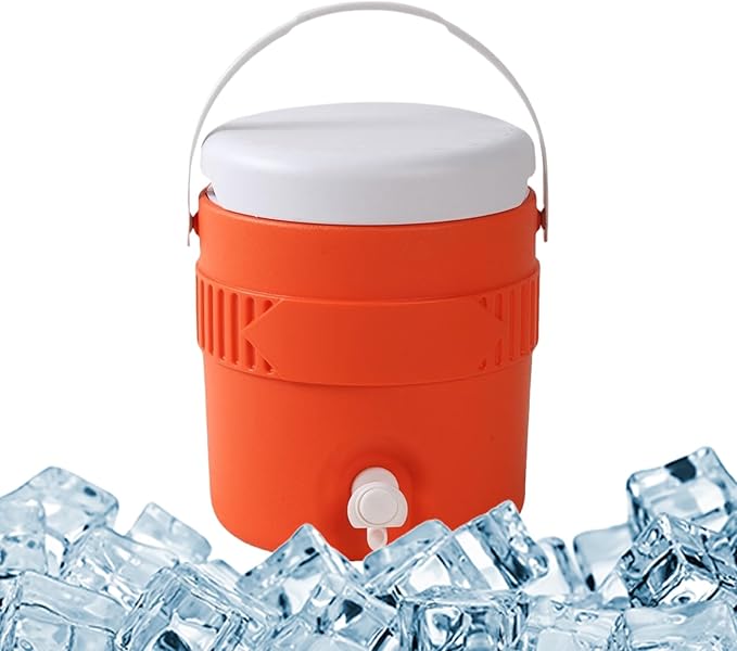 1 Gallon Portable Sports Cooler Water Beverage Dispenser, Insulated Drink Cooler Dispenser With Spout, Portable Handwashin...