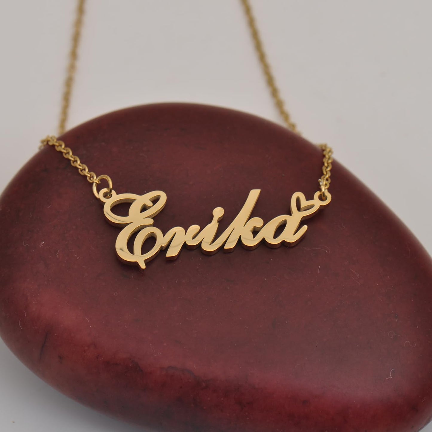 HUAN XUN Kendall Name Necklaces Personalized Stainless Steel Necklace for Women Jewelry for Birthday Anniversary