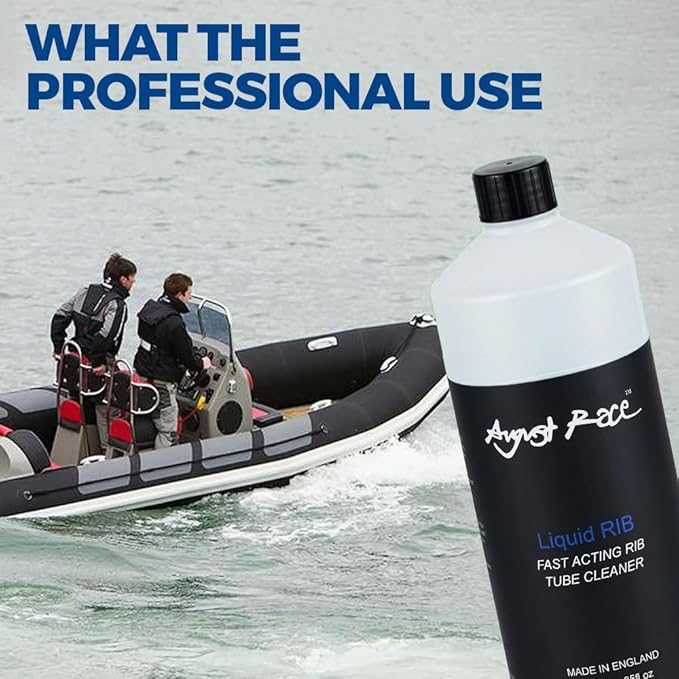 Liquid Rib Cleaner - Professional-Grade Inflatable Boat Cleaner for Hypalon & PVC Tubes | Removes Oxidation, Grime & Salt