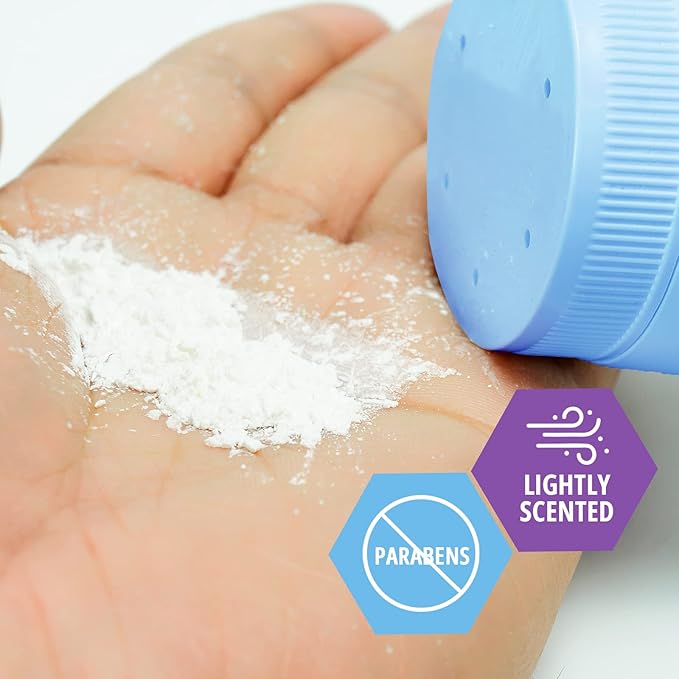 MED PRIDE Talc-Free Cornstarch Shower, Natural Sense Baby Powder Scented Dusting for Diaper Rash & Chafing, 13oz