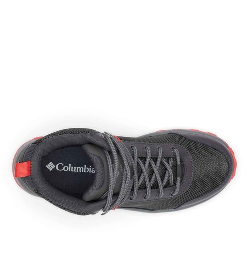 Columbia Women's Trailstorm Ascend Mid Waterproof, Dark Grey/Red Coral, 10