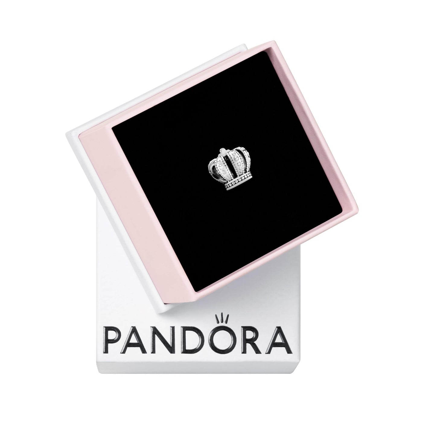 PANDORA Jewelry Royal Crown Sterling Silver Charm, With Gift Box