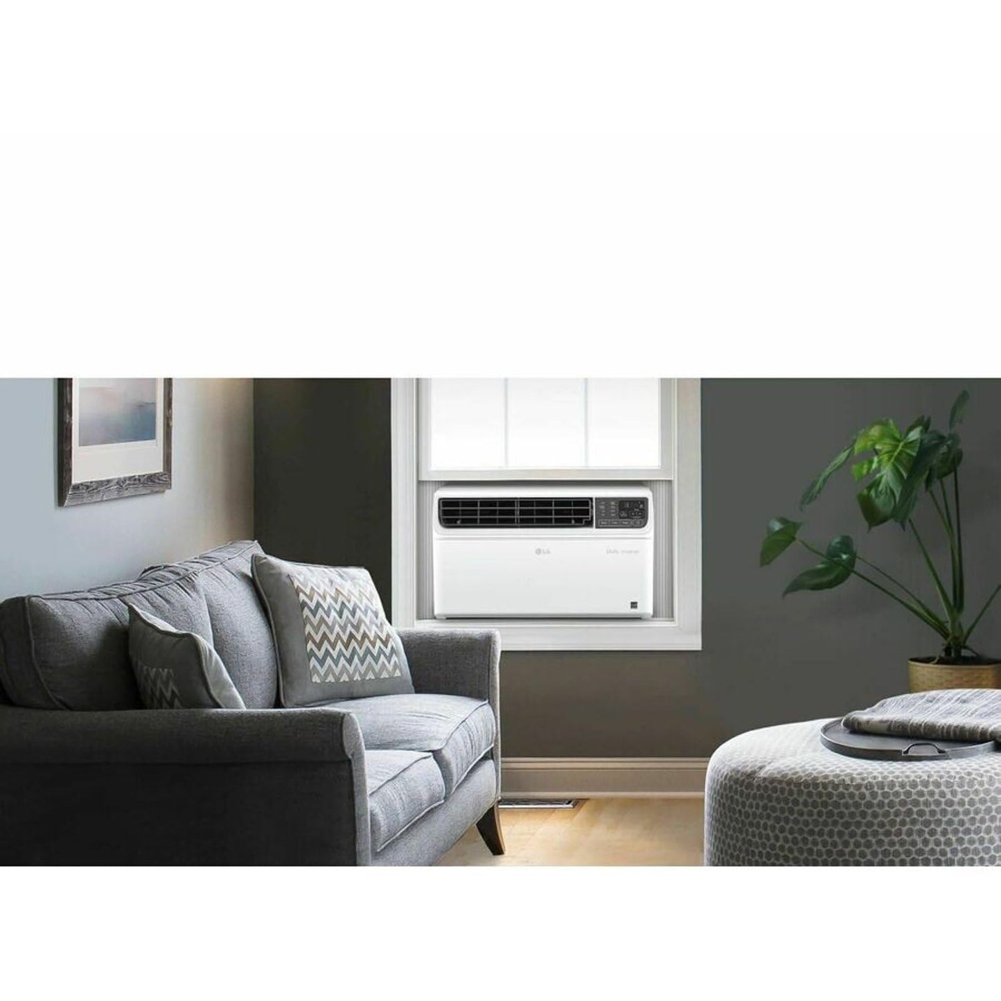 LG 10,000 BTU Smart Window Air Conditioner, 115V, Cools 450 Sq. Ft. for Bedroom, Living Room, Apartment, Dual Inverter, Quiet Operation, Energy Star, works with LG ThinQ, Amazon Alexa and Hey Google