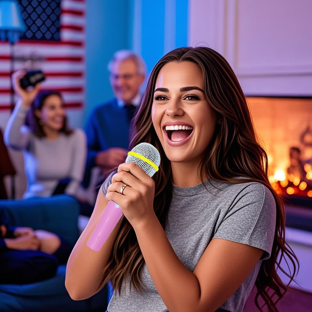 Bazil Bazos Grab The Beat! - 125 Lyric Cards, Prop Mic, for 2-10 Players - Ideal for Game Nights & Gifts