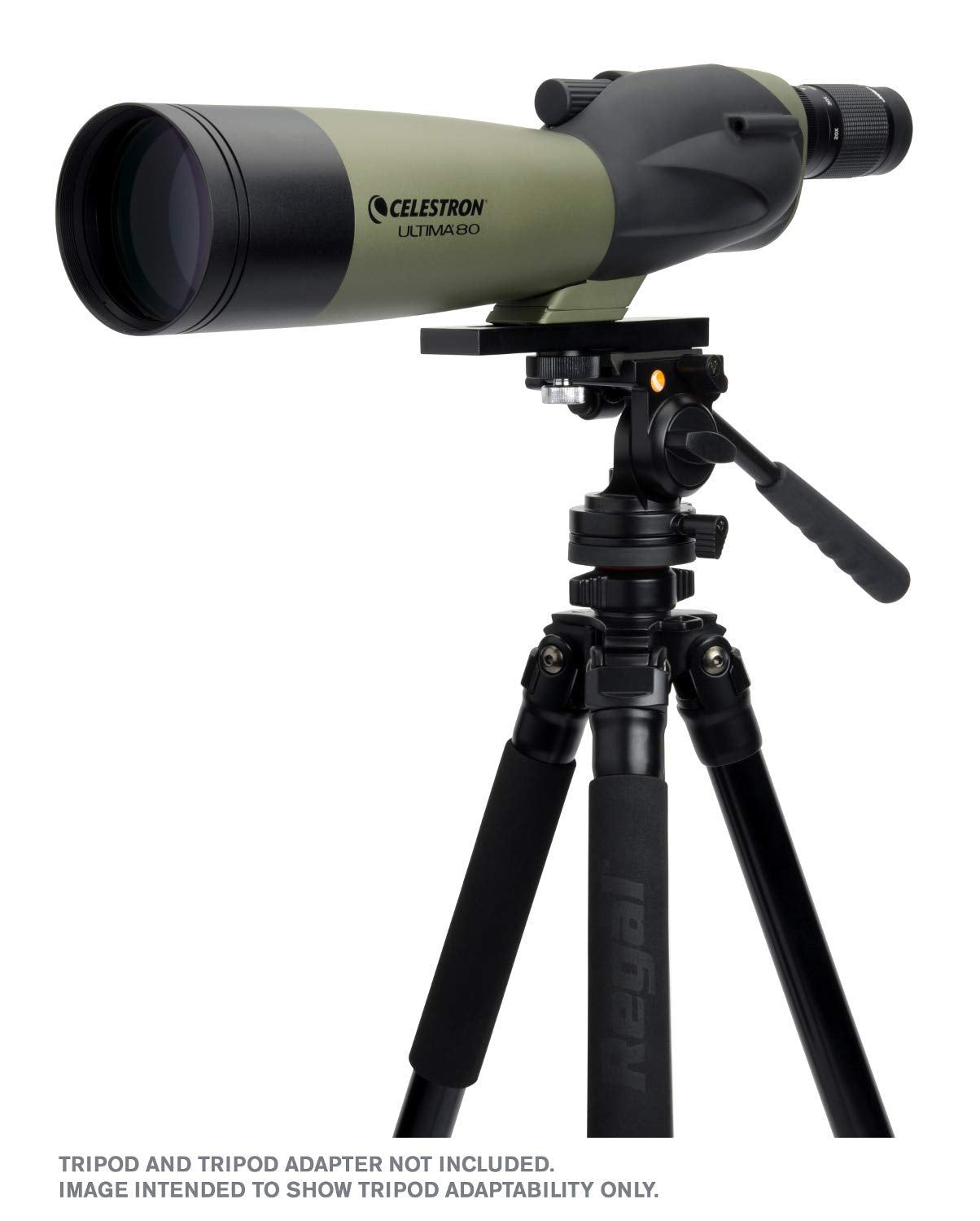 Celestron – Ultima 80 Straight Spotting Scope – 20-60x Zoom Eyepiece – Multi-Coated Optics for Bird Watching, Wildlife, Scenery and Hunting – Waterproof and Fogproof – Includes Soft Carrying Case