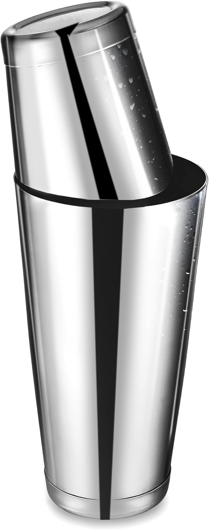 Boston Cocktail Shaker, Drink Mixing Set (18oz & 28oz) Weighted Stainless Steel Shaker Tins, Cocktail & Martini Mixed Drin...