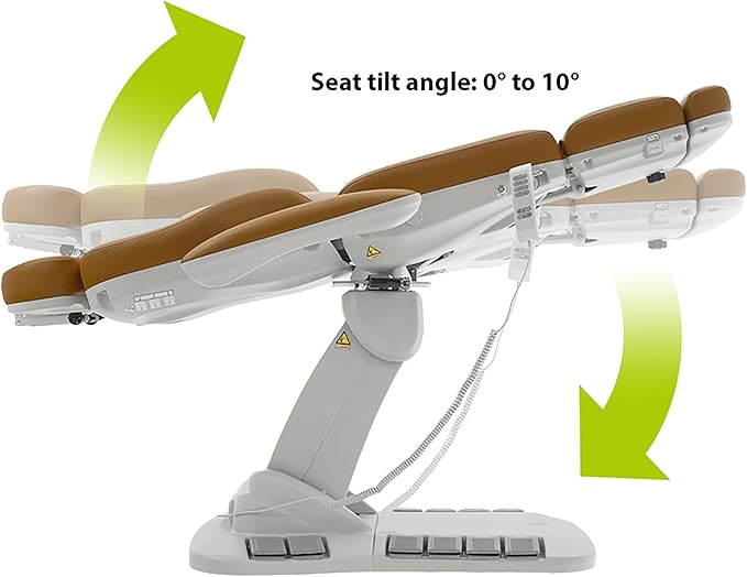 SKINACT Palma Electric Medical Spa Treatment Table (Camel Orange)