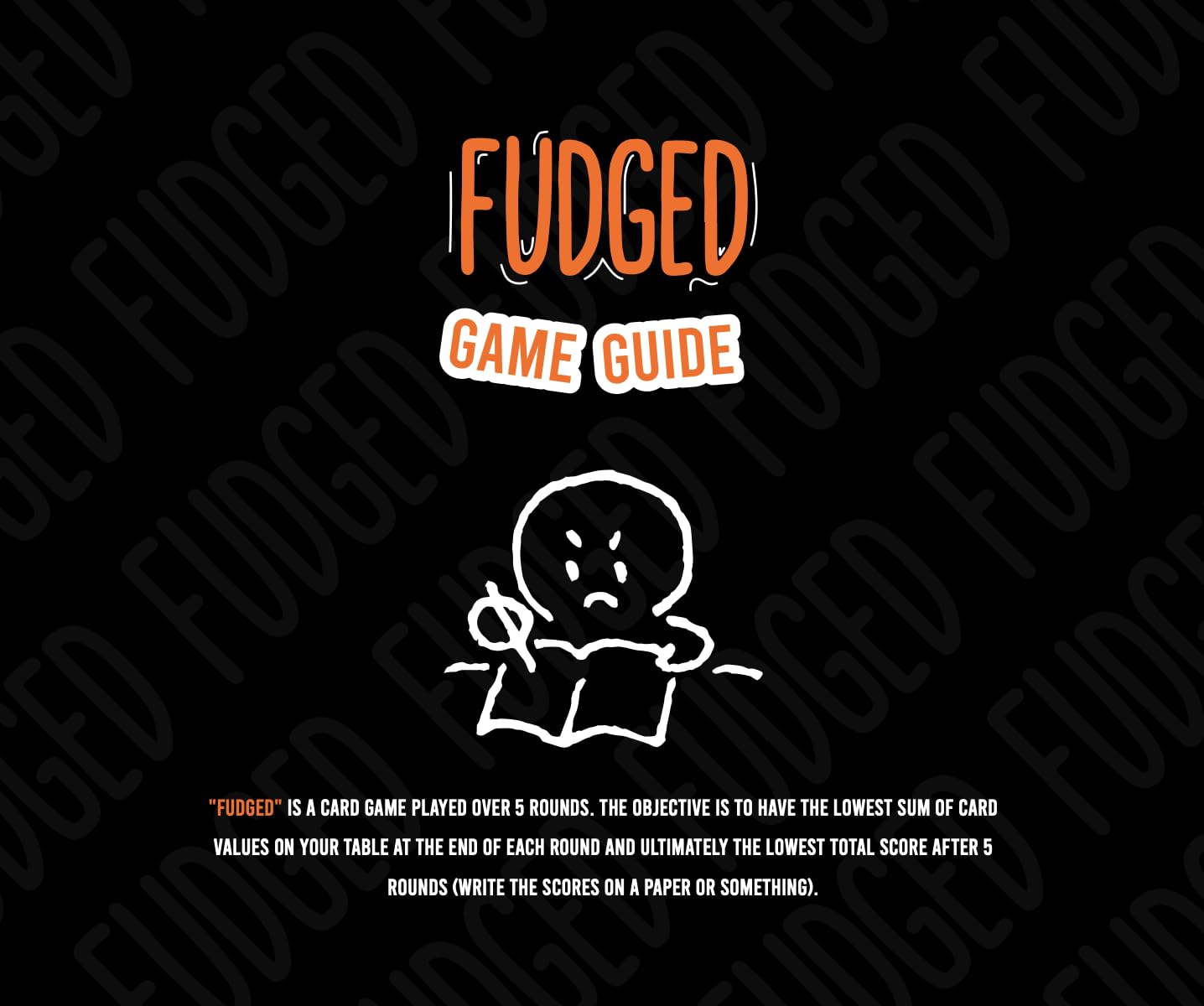 Fudged: A Fun & Strategic Card Game for Adults & Families | Party & Game Night Must-Have | Fast-Paced, Competitive Card Game for 2-6 Players
