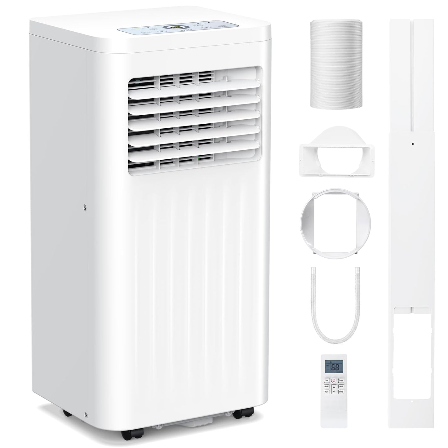 Electactic 10000 Btus Portable Air Conditioners With Cooling/Dehumidification/Fan/Sleep Mode,4-In-1 Portable Ac With 24H Timer &
