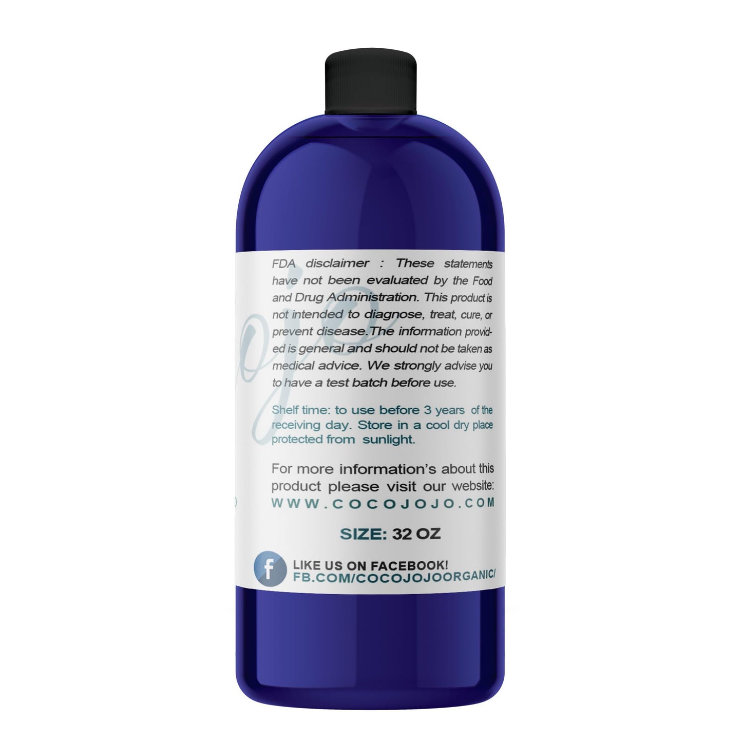 Jamaican Black Castor Oil Cold Pressed Pure Natural 32 oz Hair Skin Eyelashes Pure Virgin Refined Black Castor Oil