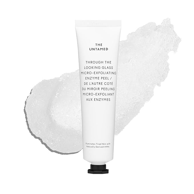 The Untamed Through the Looking Glass Micro-Exfoliating Enzyme Peel 2.4 fl oz – Face Exfoliator with Glycolic & Lactic Acid – Helps Brighten, Smooth & Hydrate for Refined Skin Texture