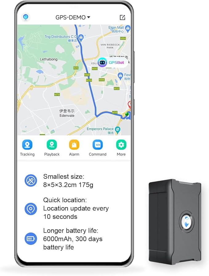 GPS Tracker for Vehicles, 6000Mah Battery Life Up to 90 Days, Waterproof, Magnetic 4G LTE, Unlimited Range, Subscription R...