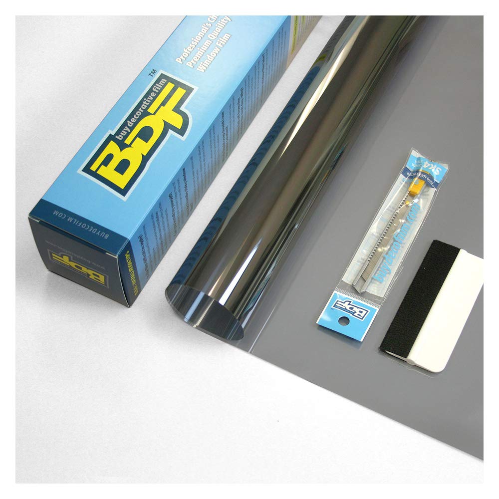 BDF NA35 Window Film Sun Control and Heat Rejection Natural Black 35 (Medium) - 48in X 12ft