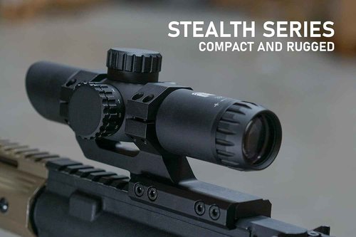 Monstrum Stealth 4x30 Fixed Magnification Scope | Black | BDC Reticle