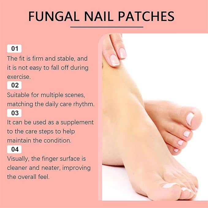 63 PCS Nail Patches, Toenail Treatment Extra Strength 8-Hour Overnight Nail Fast Acting Repair Effortless Hydrogel Nail Care and Repair for Damaged Nails Overnight Renewal for Men and Women