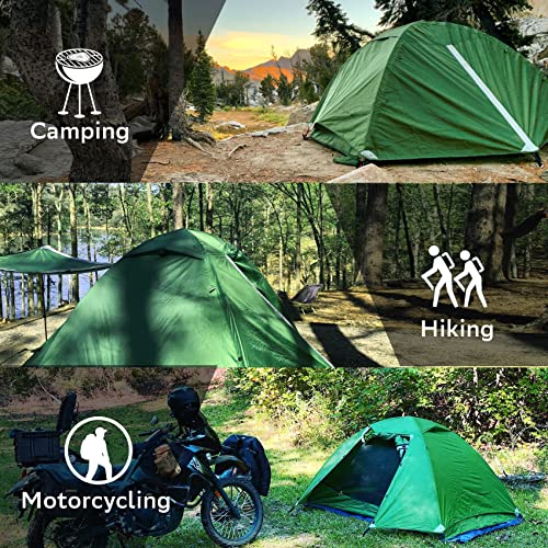 Clostnature Lightweight Backpacking Tent - 1/1.5/2/3/4/6 Person Ultralight Waterproof Camping Tent, 3 Season Large Size Ea...