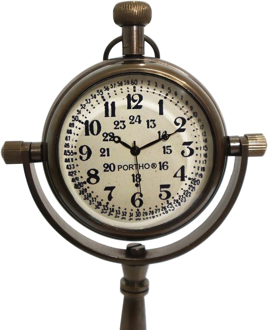 Personalized Anniversary Desk Clock Gift – Customizable Bronze Luxury Office Decor, Traditional Engraved Gift for Men & Women, Gift for Couples, Wedding Gift for Spouse.