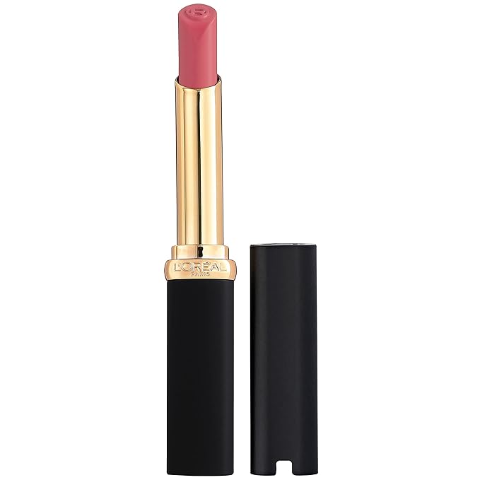 L'Oreal Paris Colour Riche Intense Volume Matte Lipstick, Lip Color Infused with Hyaluronic Acid for up to 16hr All Day Comfort, Le Rosy Confident, 0.06 Oz