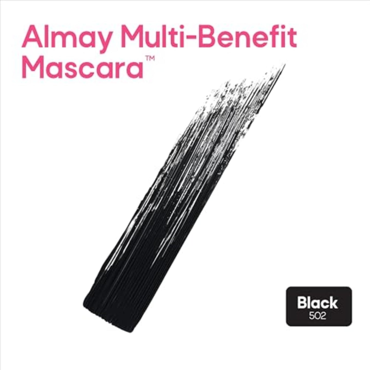 Almay One Coat Multi-Benefit Mascara, Black 0.24 oz