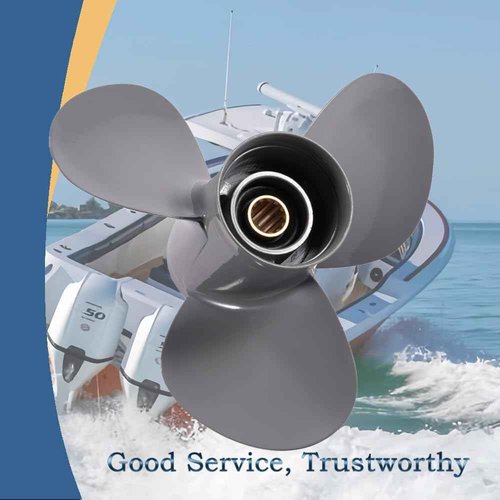 PropelTech Aluminum 12 1/4x9 Outboard Boat Propeller fit Honda Engines 35-60 Hp 13 Spline Tooth, OEM Parts No. 59130-ZV5-009AH,Rh