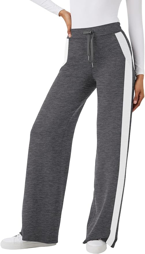 XIEERDUO Lounge Sets For Women 2025 Half Zip Sweatshirt And Wide Leg Sweatpant 2 Piece Outfits Sweatsuit Tracksuit