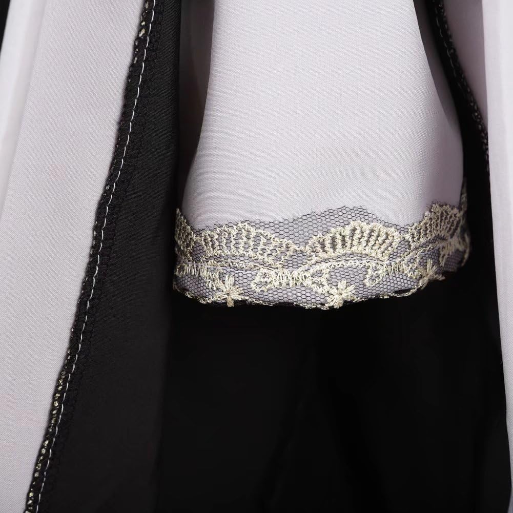 Medieval Dress Long Renaissance Costume Gown Irish Over Deluxe Victorian Vintage Cosplay Women Black XS