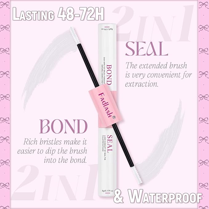 FADLASH Lash Extension Kit Cat Eye Lash Cluster Kit DIY Eyelash Extension Kit with Lash Bond and Seal Lash Tweezers Natural Cluster Eyelash Extensions Kit Individual Lashes (KIT, 100D-07D-12-20mm)