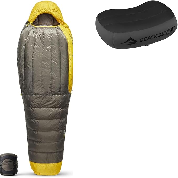 Sea to Summit Sleep System: Spark Sleeping Bag and Aeros Premium Pillow