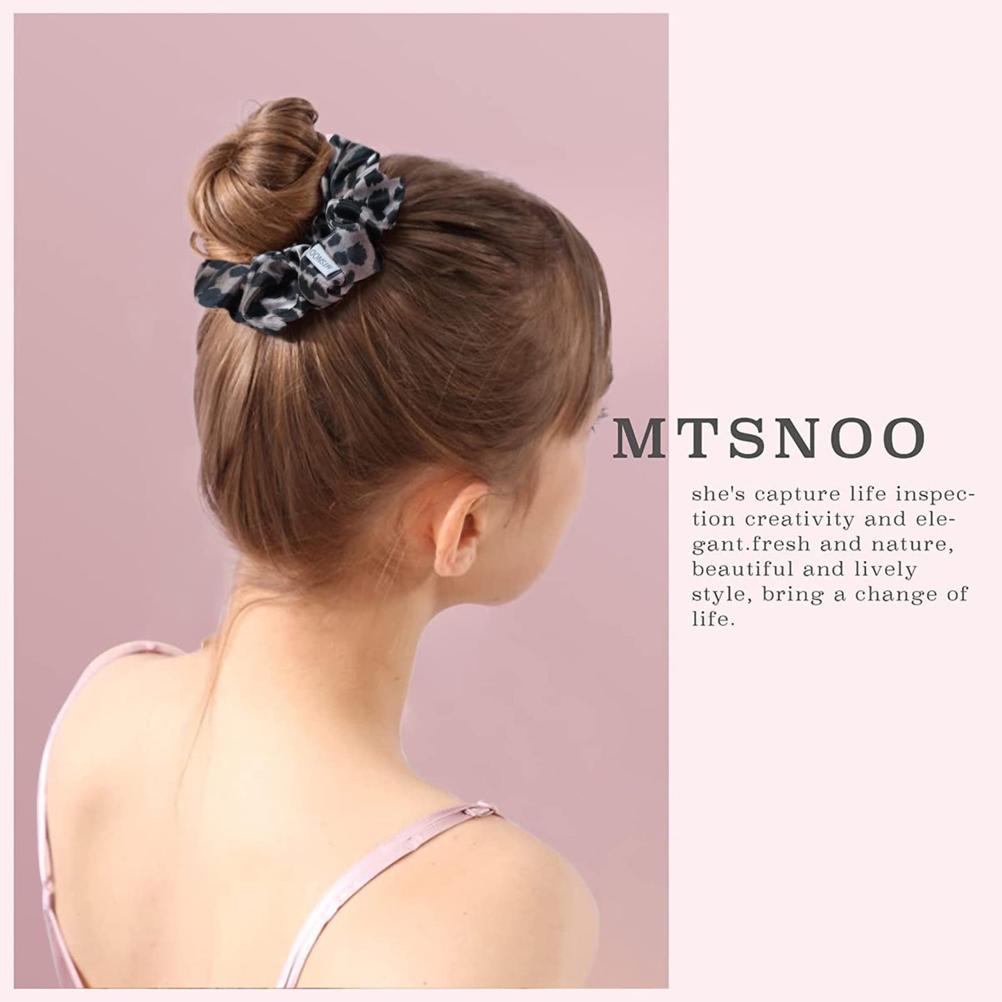MTSNOO Mulberry Silk Scrunchies for Sleep: 3 Pack Mini Scrunchies with Elastic Band for Curly Hair - 100% Pure 22 Momme Silk Hai