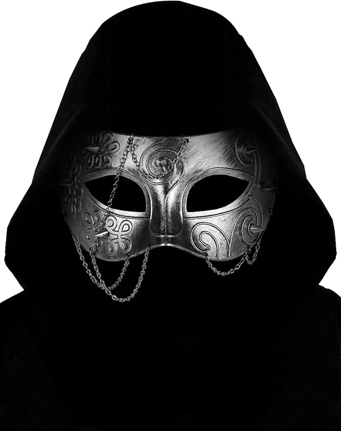 Guayma Steampunk Oni Masquerade Mask for Men/Women Halloween Mardi Gras Venetian Costume Party Prom Ball