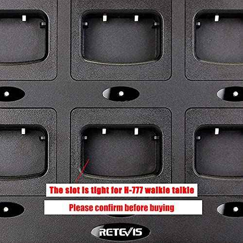 Retevis Six-Way Charger Compatible with H-777, H-777H, Baofeng BF-888S, BF-88ST Two Way Radio and Battery, Multi Unit Walkie Talkie Charger (1 Pack)