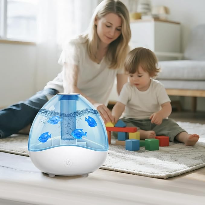 Humidifier Tank Cleaner, Raipoment Universal Humidifier filters fish Compatible with Drop, Droplet, Adorable, Warm&Cool Mist Humidifiers,Fish Tank,10pcs (Blue)
