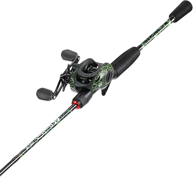 Sougayilang Fishing Rod Combo, Baitcasting&Spinning Reel with IM6 Graphite Blank Rods