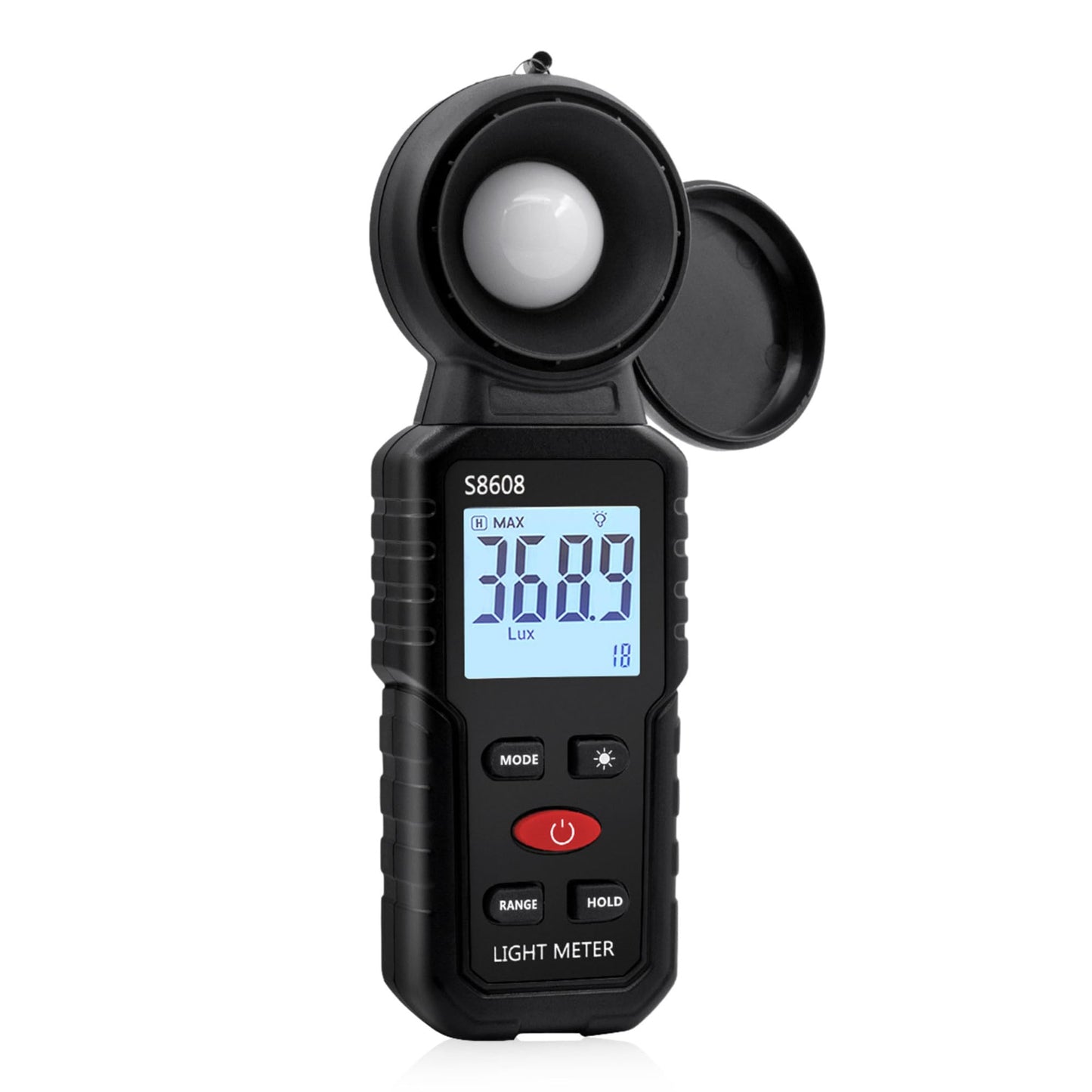 Mcbazel Digital Illuminance Light Meter, Photometer Light Intensity Sense Tester With Lcd Display,Lux Meter Range Up To 200,000