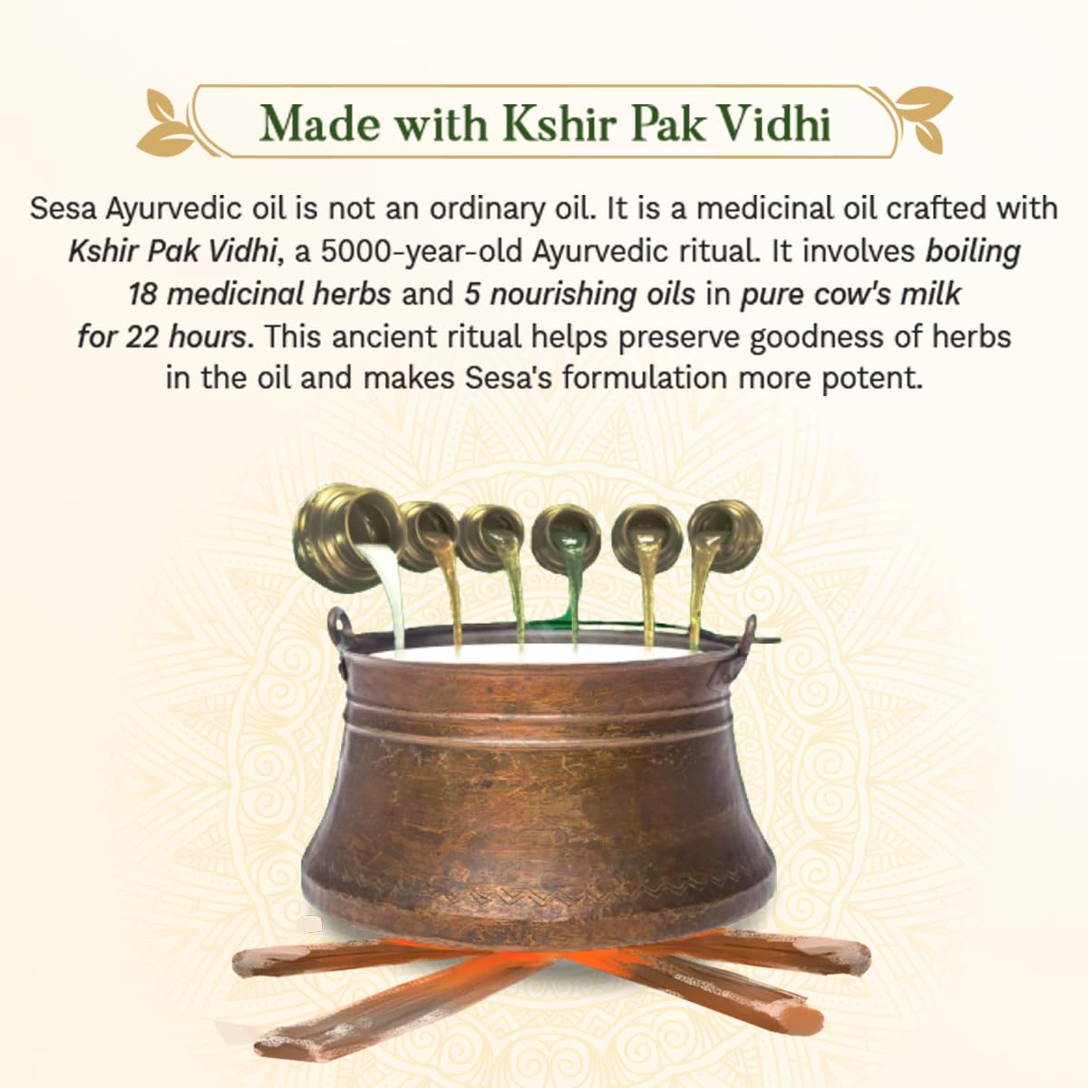 SESA Ayurvedic Hair Oil With Bhringraj & 17 Rare Herbs With Coconut Oil and 4 Nourishing Oil For Hair Growth Help Control Hair F