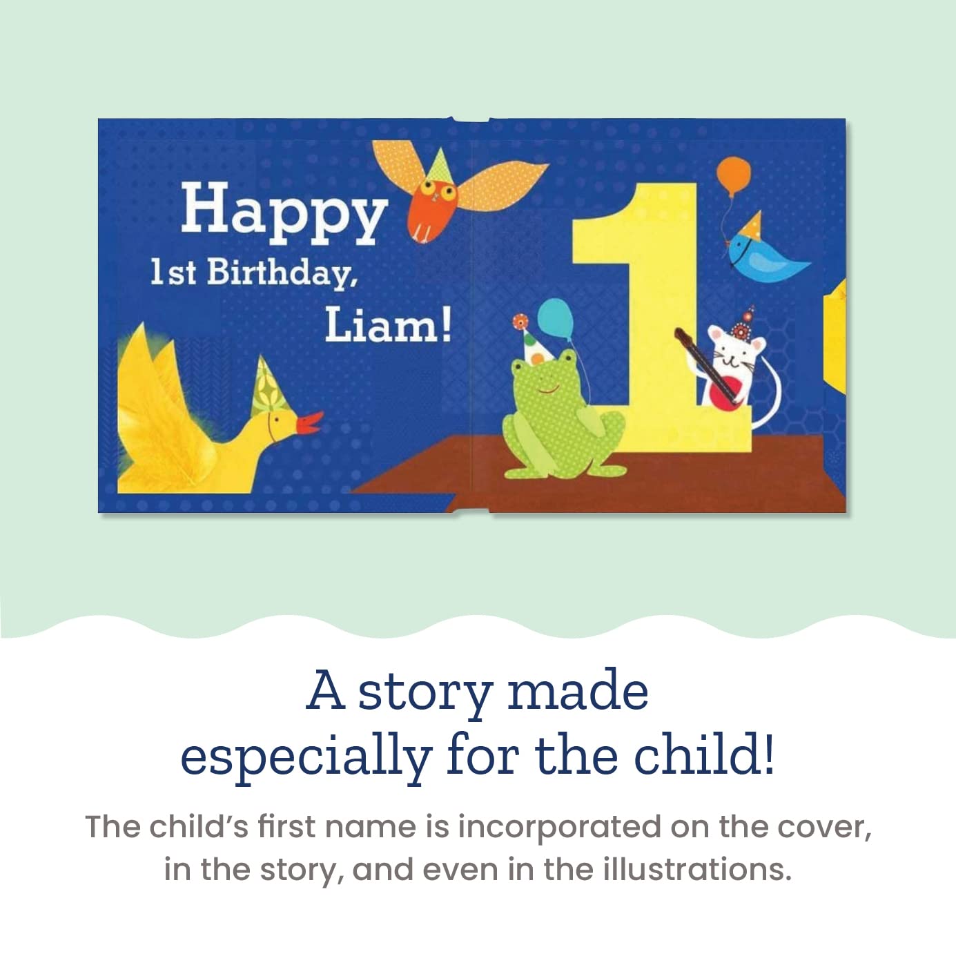 I See Me! Baby's First Birthday for Boys - Personalized Children's Story