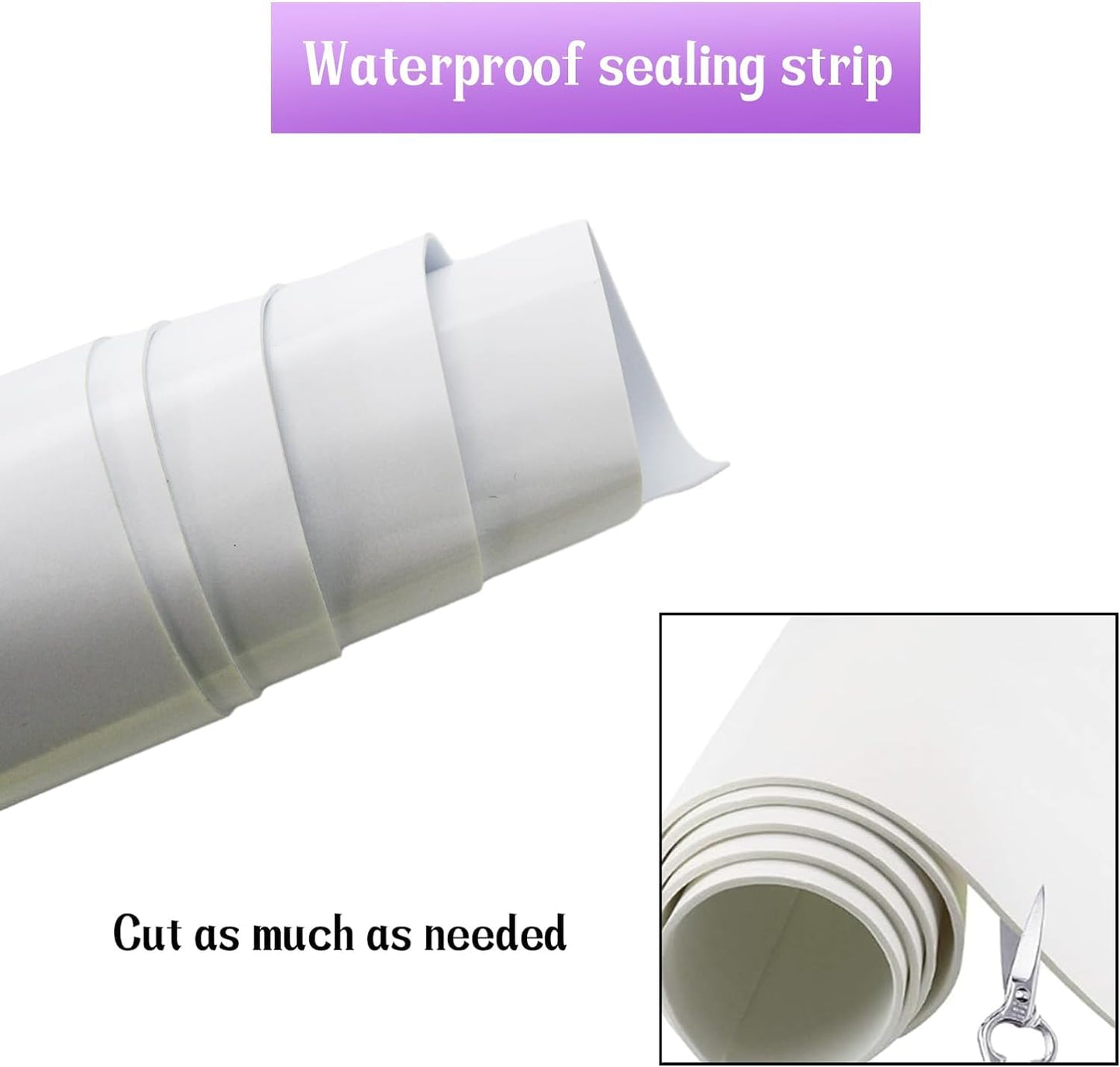 Closed Cell Neoprene Foam Rubber Sheet with Adhesive - 81 x 12 x 1/16 Inch Multi-Function Insulation, Soundproofing, and Weatherproof Foam Padding Easy Cut DIY, White