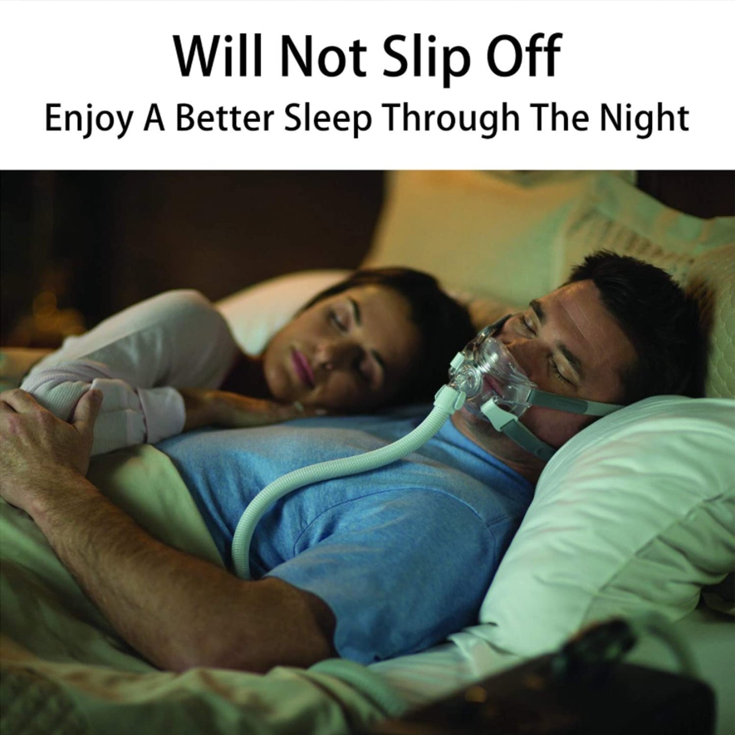 Amara View Headgear, 2-Pack Replacement CPAP Headgear Strap for Amara View Full Face Mask, Standard(Without Mask)