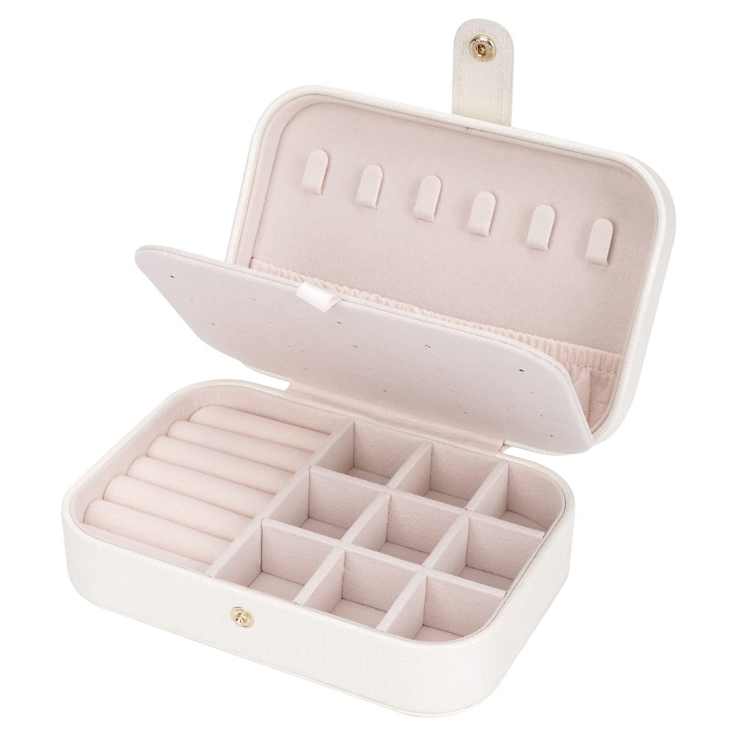 FEISCON Travel Jewelry Box, Jewelry Organizer for Girls Gift Small Jewelry Storage Box for Necklace Ring and Earrings Girls Jewe