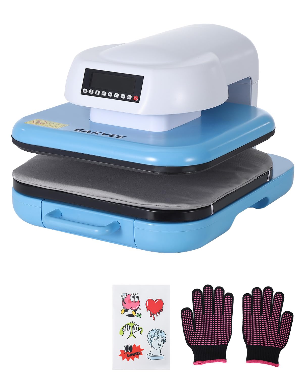 Auto Heat Press Machine, 15"x15" Professional Smart Heat Press with Precise Temp/Timer Control, Digital Display, 4 Memory Modes for HTV Sublimation Heat Transfer Projects, Fast Even Heat