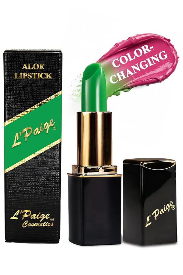Lipstick L'Paige "BASIC GREEN" long-lasting mosturizing AloeVera "will Change"