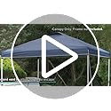Sunnydaze Pop-Up Canopy Replacement Top - 12x12 Canopy Replacement Cover Only - Tent Shade Cover with Vent - Blue